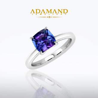 Златен пръстен с естествен Танзанит 0,97ct